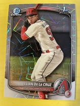 2025 Bowman Chrome Prospects Laser #BCP-249 Elian De La Cruz