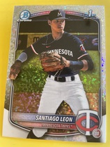2025 Bowman Chrome Prospects Mini Diamond Refractor #BCP-247 Santiago Leon