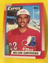 1990 Topps Base Set #614 Nelson Santovenia