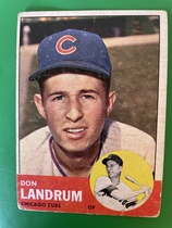 1963 Topps Base Set #113 Don Landrum