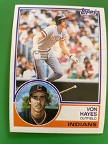 1983 Topps Base Set #325 Von Hayes