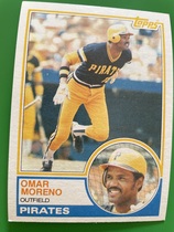 1983 Topps Base Set #485 Omar Moreno