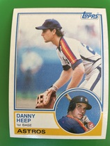 1983 Topps Base Set #538 Danny Heep