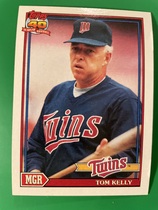 1991 Topps Base Set #201 Tom Kelly