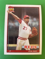 1991 Topps Base Set #493 Jose Rijo