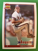 1991 Topps Base Set #505 Chuck Finley