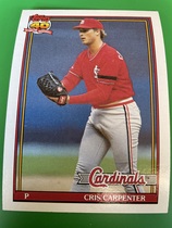 1991 Topps Base Set #518 Cris Carpenter