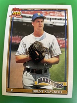 1991 Topps Base Set #563 Brent Knackert