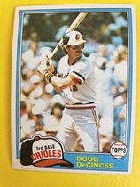 1981 Topps Base Set #188 Doug DeCinces