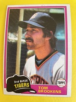 1981 Topps Base Set #251 Tom Brookens