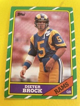 1986 Topps Base Set #77 Dieter Brock