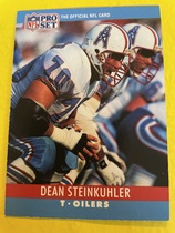 1990 Pro Set Base Set #124 Dean Steinkuhler