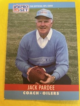 1990 Pro Set Base Set #127 Jack Pardee