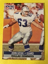 1991 Pro Set Base Set #130 John Gesek