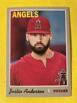 2019 Topps Heritage #294 Justin Anderson