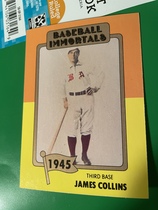 1980 TCMA Baseball Immortals #32 Jimmy Collins