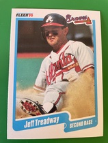 1990 Fleer Base Set #598 Jeff Treadway