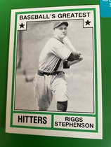 1982 TCMA Greatest Hitters White Backs #25 Riggs Stephenson