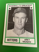 1982 TCMA Greatest Hitters White Backs #44 Arky Vaughan