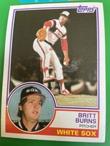 1983 Topps Base Set #541 Britt Burns