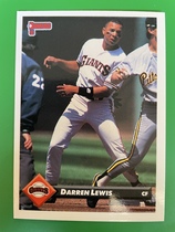 1993 Donruss Base Set #392 Darren Lewis