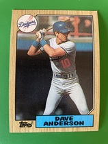 1987 Topps Base Set #73 Dave Anderson
