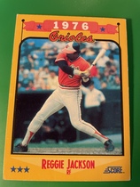 1988 Score Base Set #501 Reggie Jackson O's