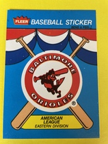 1989 Fleer Team Logo Stickers #15 Orioles