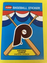 1989 Fleer Team Logo Stickers #17 Phillies