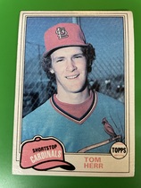 1981 Topps Base Set #266 Tom Herr