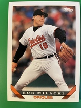 1993 Topps Base Set #192 Bob Milacki