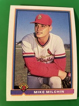 1991 Bowman Base Set #397 Mike Milchin