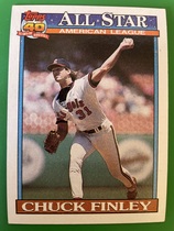 1991 Topps Base Set #395 Chuck Finley