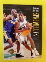 1994 SkyBox Premium #191 Sprewell vs Jackson