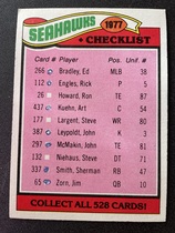 1977 Topps Base Set #226 Seahawks Checklist