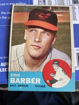 1963 Topps Base Set #12 Steve Barber