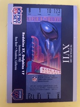 1990 Pro Set Super Bowl 160 #17 Sb Xvii Ticket