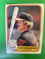 1981 Fleer Base Set #457 Alan Hargesheimer