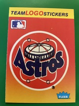 1991 Fleer Team Logo Stickers #NNO Astros