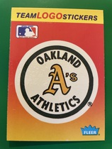 1991 Fleer Team Logo Stickers #NNO Athletics