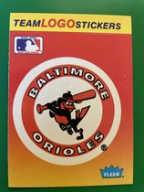 1991 Fleer Team Logo Stickers #NNO Orioles