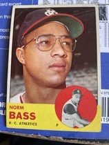 1963 Topps Base Set #461 Norm Bass