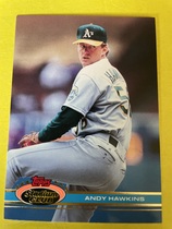 1991 Stadium Club Base Set #487 Andy Hawkins