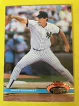 1991 Stadium Club Base Set #536 Greg Cadaret