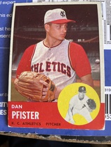 1963 Topps Base Set #521 Dan Pfister
