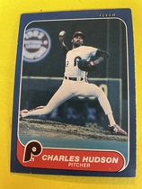 1986 Fleer Base Set #444 Charles Hudson