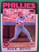 1986 Topps Base Set #16 Rick Schu