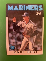1986 Topps Base Set #61 Karl Best