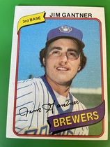 1980 Topps Base Set #374 Jim Gantner