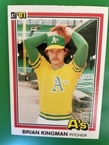 1981 Donruss Base Set #360 Brian Kingman